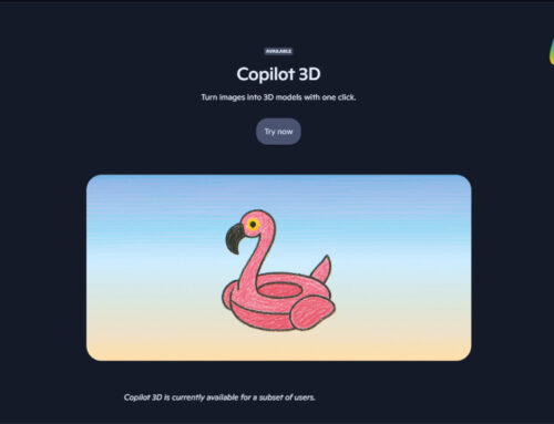 Copilot 3D နဲ့ Click တစ်ချက်ဖြင့် 2D image တွေကို 3D model ပြုလုပ်နိုင်ပါပြီ