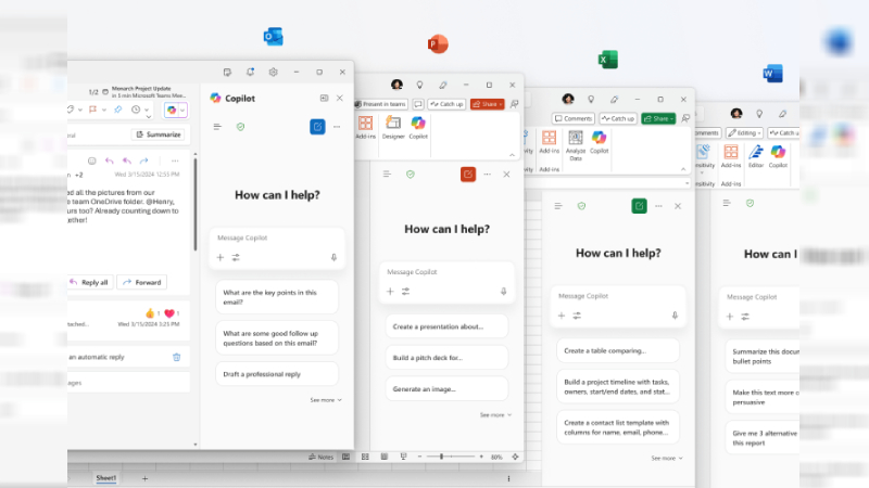 copilot chat feature in office apps