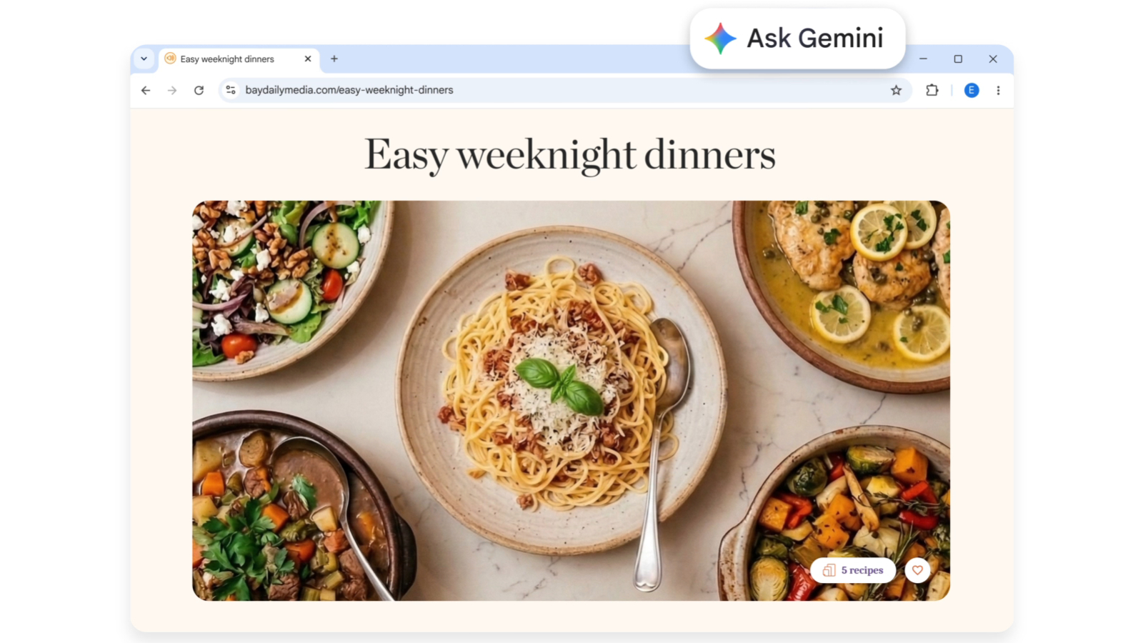 Ask Gemini in Chrome