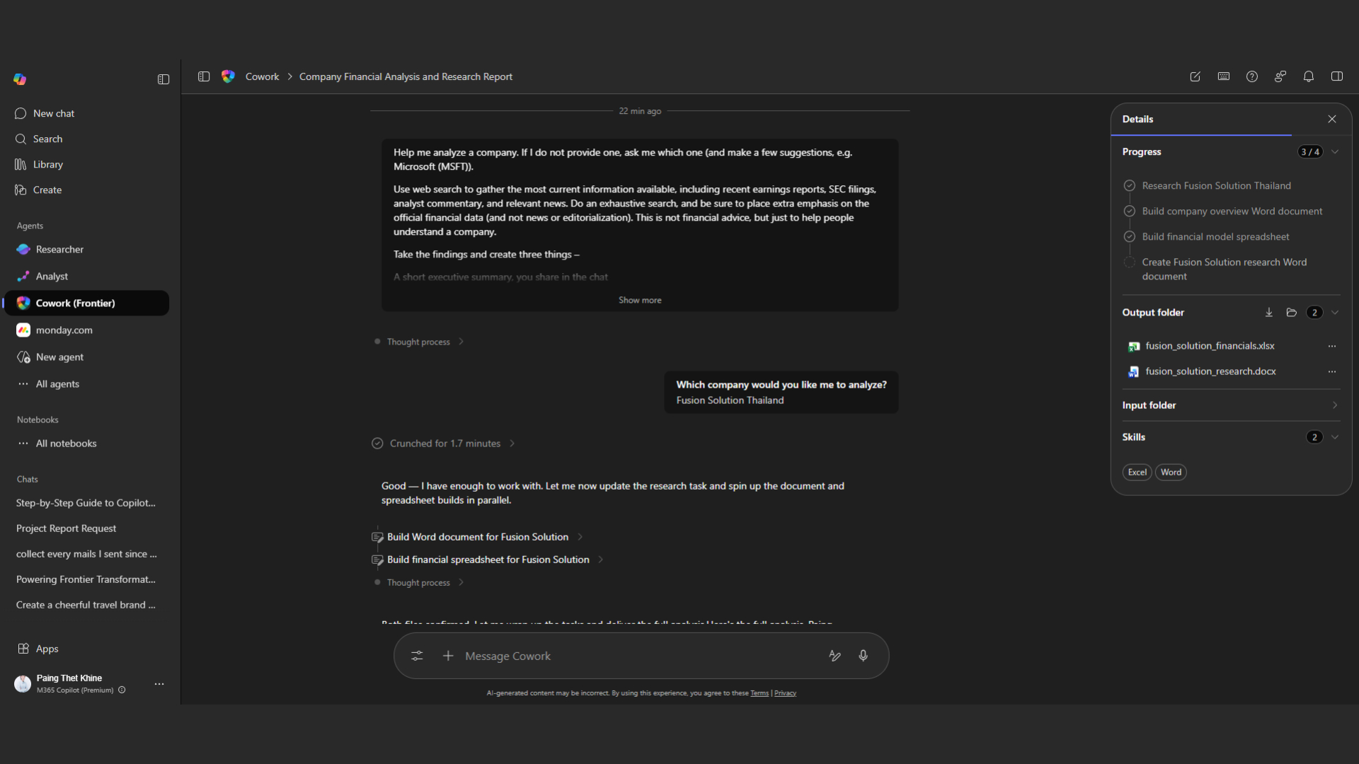 Researching a Company Quickly