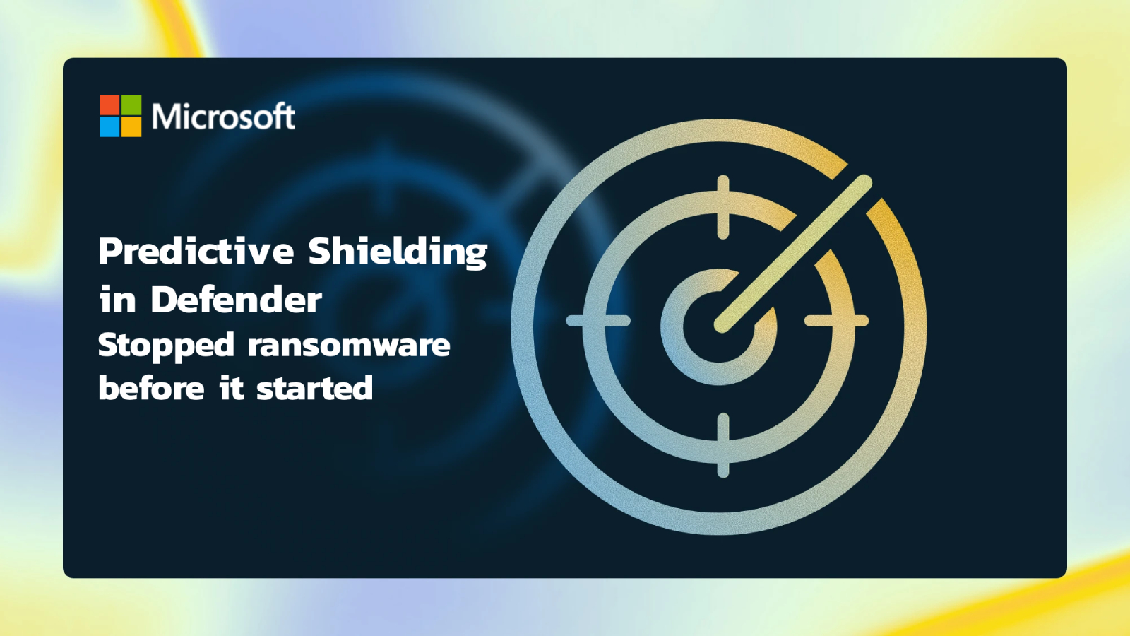 Predictive shielding in Defender Predictive shielding in Defender